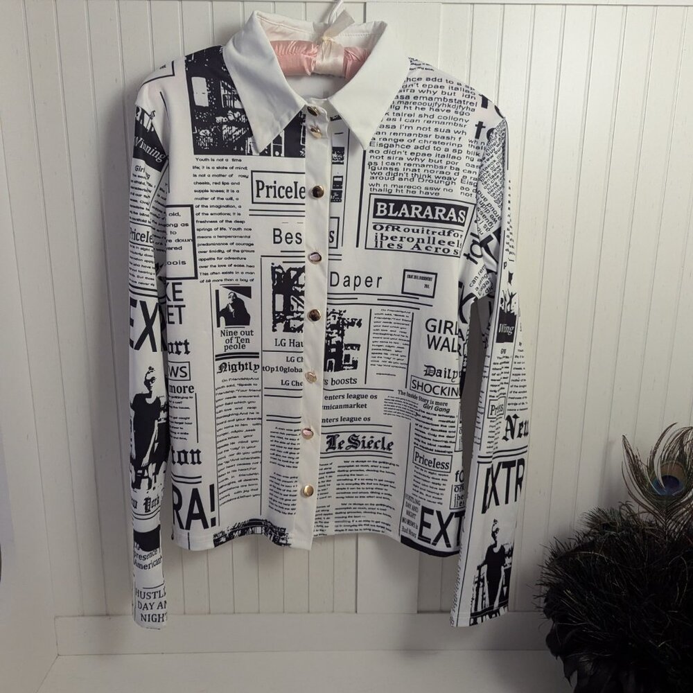 Newspaper Blouse